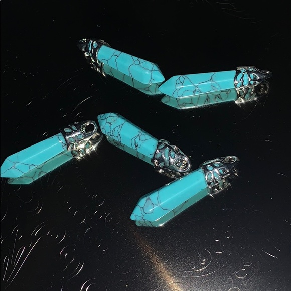 NWT  Hand Picked Hand Crafted Turquoise Charms - Picture 2 of 4